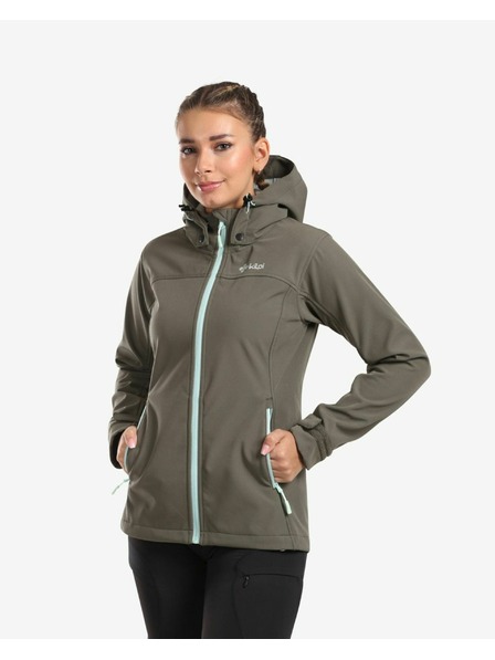 Kilpi Jachetă softshell pentru femei Kilpi RAVIA-W Verde închis
