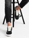 Ombre Clothing Adidași old-school cu talpă groasă pentru bărbați negru Ombre Clothing