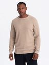 Ombre Clothing Pulover tricotat structurat melange pentru bărbați nisip Îmbrăcăminte Ombre