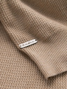 Ombre Clothing Pulover tricotat structurat melange pentru bărbați nisip Îmbrăcăminte Ombre