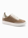 Ombre Clothing Adidași cu talpă groasă Oldschool pentru bărbați maro deschis Îmbrăcăminte Ombre