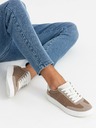 Ombre Clothing Adidași cu talpă groasă Oldschool pentru bărbați maro deschis Îmbrăcăminte Ombre