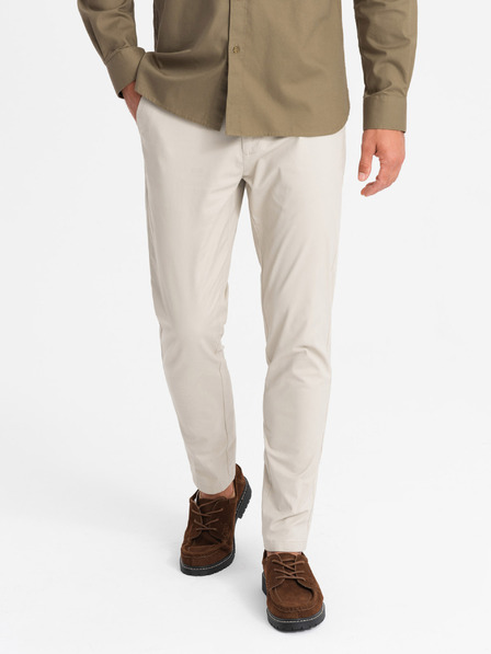 Ombre Clothing Pantaloni chino bărbătești REGULAR FIT bej Îmbrăcăminte Ombre