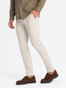 Ombre Clothing Pantaloni chino bărbătești REGULAR FIT bej Îmbrăcăminte Ombre