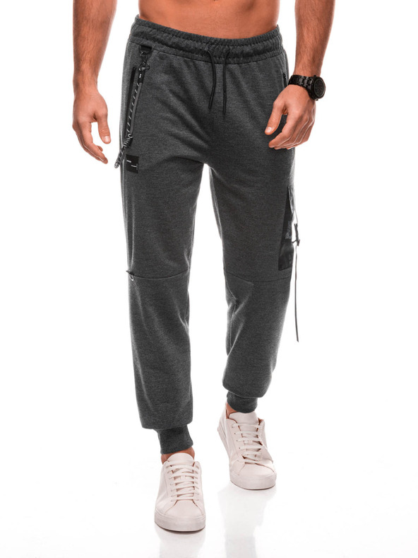 Edoti EDOTI Pantaloni de trening pentru bărbați, gri