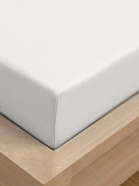 Kvalitex Cearceaf pat dublu Atlas neted 280x240cm alb