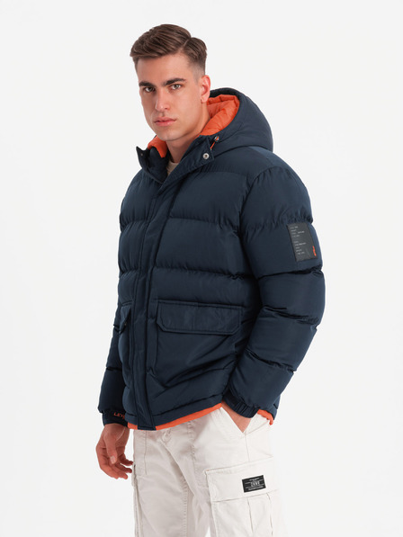 Ombre Clothing Jachetă sport călduroasă pentru bărbați Ombre Clothing cu glugă dublă