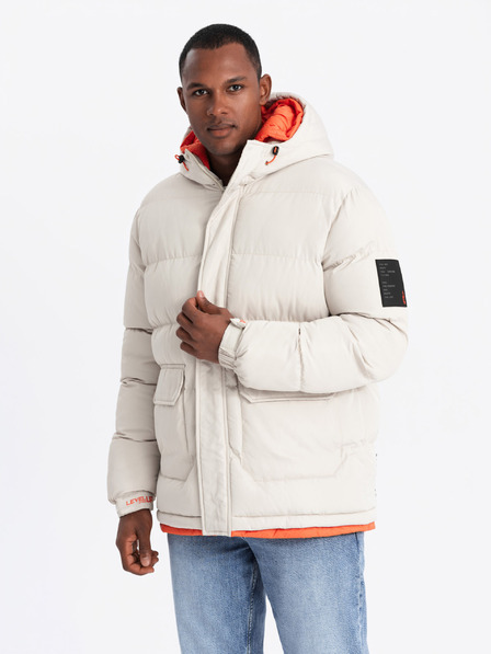 Ombre Clothing Jachetă sport călduroasă pentru bărbați Ombre Clothing cu glugă dublă