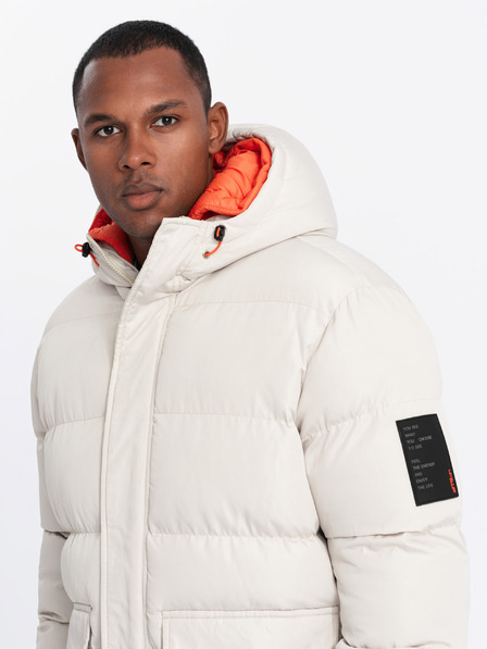Ombre Clothing Jachetă sport călduroasă pentru bărbați Ombre Clothing cu glugă dublă