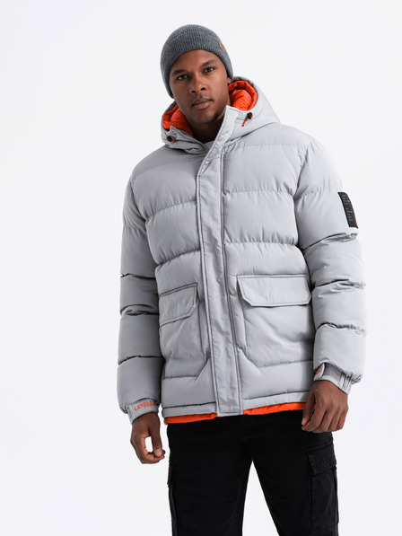 Ombre Clothing Jachetă sport călduroasă pentru bărbați Ombre Clothing cu glugă dublă