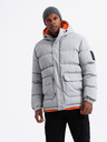 Ombre Clothing Jachetă sport călduroasă pentru bărbați Ombre Clothing cu glugă dublă