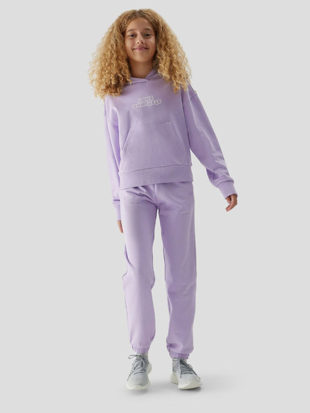 4F Pantaloni de bumbac pentru fete Sweatpants
