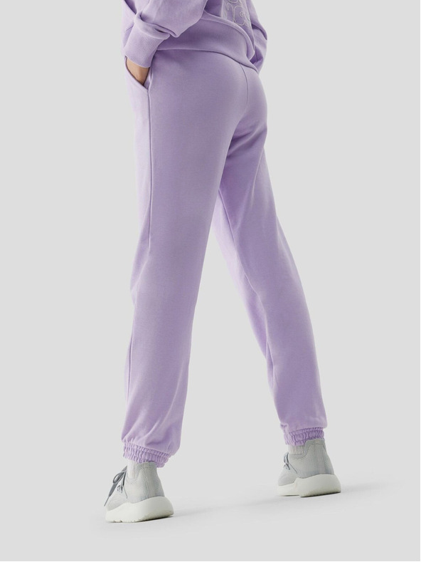 4F Pantaloni de bumbac pentru fete Sweatpants