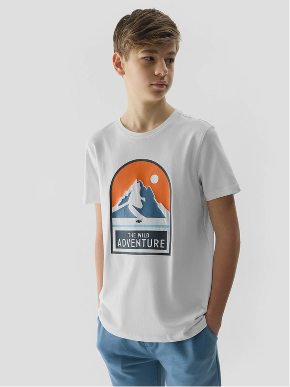 4F Tricou 4F din bumbac organic pentru băieți