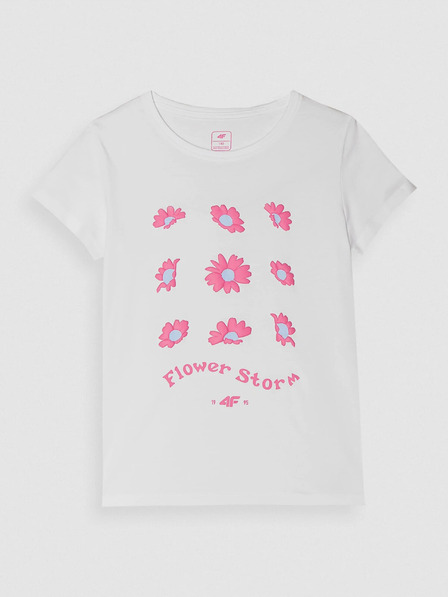 4F Tricou din bumbac organic 4F pentru fete