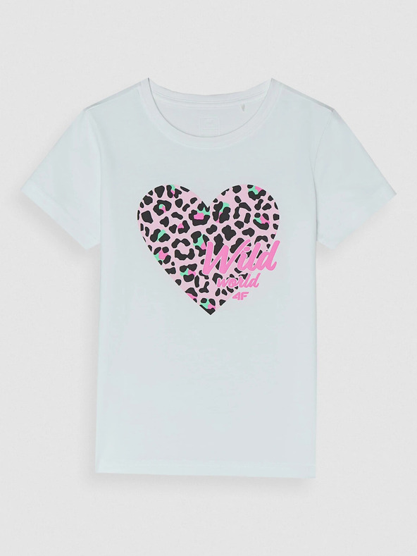 4F Tricou imprimat pentru fete 4F