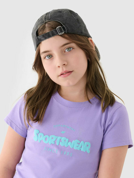 4F Tricou imprimat pentru fete 4F