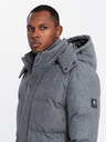 Ombre Clothing Jachetă parka lungă și călduroasă pentru bărbați cu lână Ombre Clothing