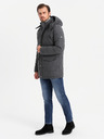 Ombre Clothing Jachetă parka lungă și călduroasă pentru bărbați cu lână Ombre Clothing