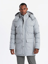 Ombre Clothing Jachetă parka lungă și călduroasă pentru bărbați cu lână Ombre Clothing