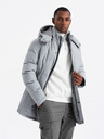 Ombre Clothing Jachetă parka lungă și călduroasă pentru bărbați cu lână Ombre Clothing