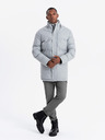Ombre Clothing Jachetă parka lungă și călduroasă pentru bărbați cu lână Ombre Clothing