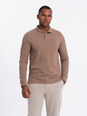 Ombre Clothing Tricou polo cu mânecă lungă pentru bărbați Ombre Clothing