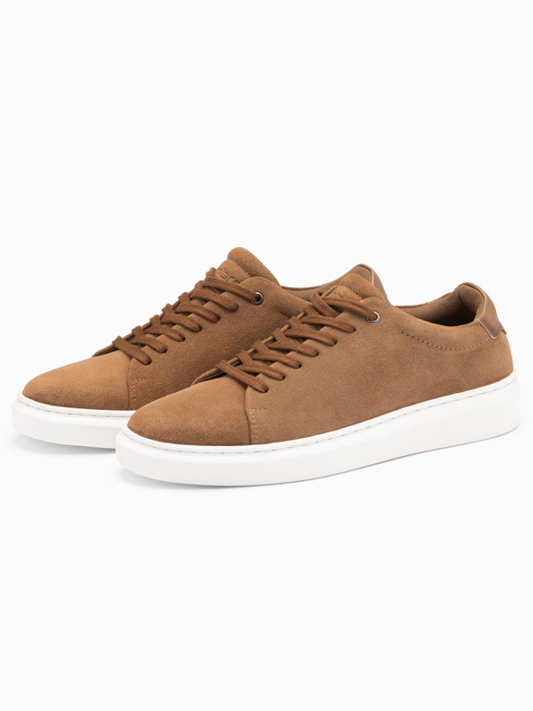 Ombre Clothing Adidași clasici pentru bărbați din piele de căprioară moale Îmbrăcăminte Ombre