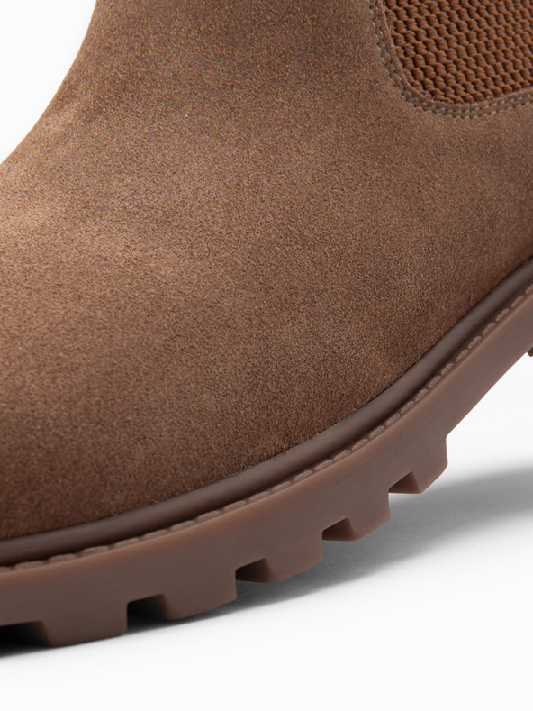 Ombre Clothing Pantofi Slip-on cu toc înalt din piele de căprioară pentru bărbați Îmbrăcăminte Ombre