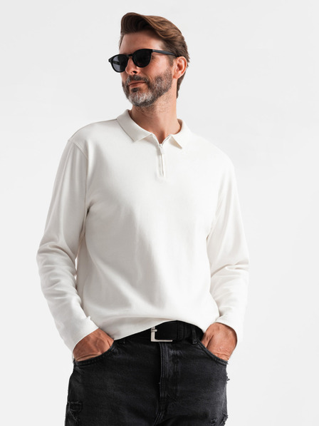 Ombre Clothing Tricou polo cu mânecă lungă pentru bărbați Ombre Clothing