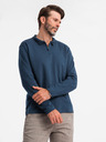 Ombre Clothing Tricou polo cu mânecă lungă pentru bărbați Ombre Clothing