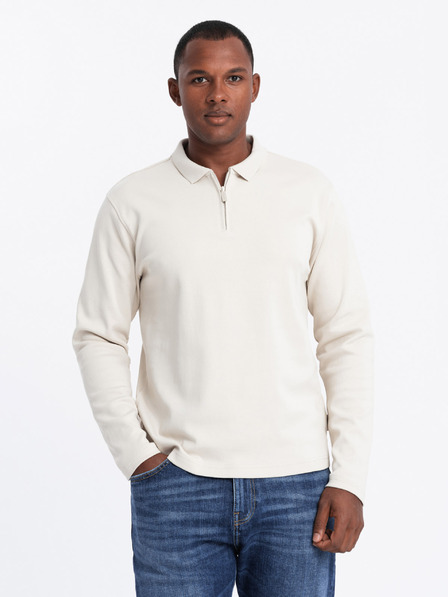 Ombre Clothing Tricou polo cu mânecă lungă pentru bărbați Ombre Clothing