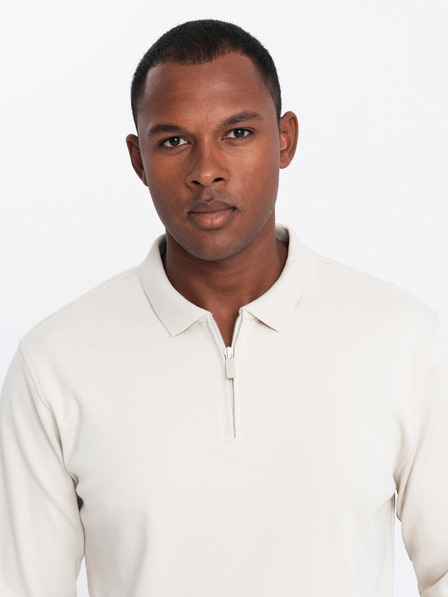 Ombre Clothing Tricou polo cu mânecă lungă pentru bărbați Ombre Clothing