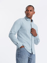 Ombre Clothing Cămașă tricotată cu mânecă Slim pentru bărbați Îmbrăcăminte Ombre