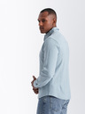 Ombre Clothing Cămașă tricotată cu mânecă Slim pentru bărbați Îmbrăcăminte Ombre
