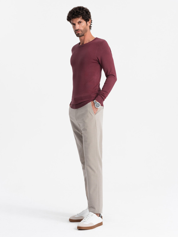 Ombre Clothing Pulover clasic pentru bărbați cu gât rotund Îmbrăcăminte Ombre