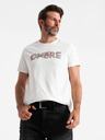 Ombre Clothing Tricou bărbătesc din bumbac cu broderie delicată Ombre Clothing