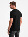 Ombre Clothing Tricou bărbătesc din bumbac cu broderie delicată Ombre Clothing