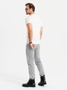 Ombre Clothing Tricou bărbătesc din bumbac cu broderie delicată Ombre Clothing