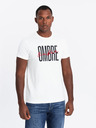 Ombre Clothing Tricou bărbătesc din bumbac cu broderie delicată Ombre Clothing