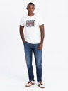 Ombre Clothing Tricou bărbătesc din bumbac cu broderie delicată Ombre Clothing