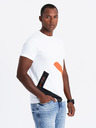 Ombre Clothing Tricou bărbătesc din bumbac cu broderie delicată Ombre Clothing