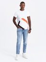 Ombre Clothing Tricou bărbătesc din bumbac cu broderie delicată Ombre Clothing