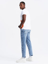 Ombre Clothing Tricou bărbătesc din bumbac cu broderie delicată Ombre Clothing