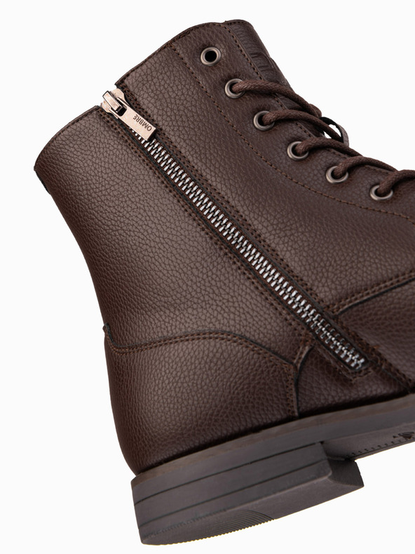 Ombre Clothing Cizme bărbătești din piele ecologică cu vârf înalt izolat Îmbrăcăminte Ombre