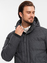 Ombre Clothing Jachetă ușoară pentru bărbați cu căptușeală din plasă și glugă Ombre Clothing