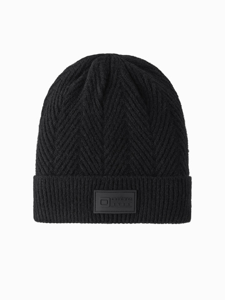 Ombre Clothing Șapcă tricotată pentru bărbați cu aplicații de îmbrăcăminte Ombre
