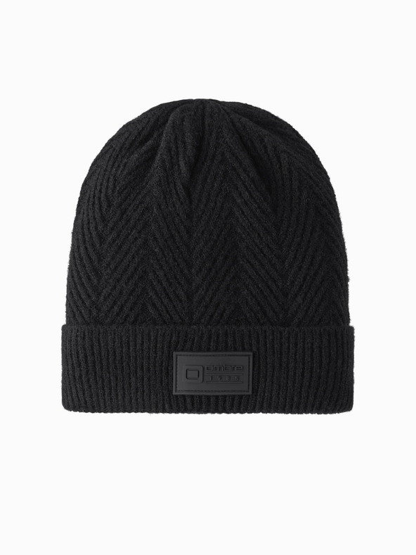 Ombre Clothing Șapcă tricotată pentru bărbați cu aplicații de îmbrăcăminte Ombre