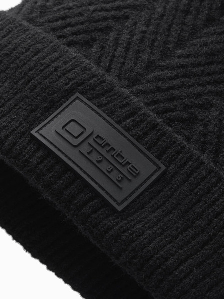 Ombre Clothing Șapcă tricotată pentru bărbați cu aplicații de îmbrăcăminte Ombre