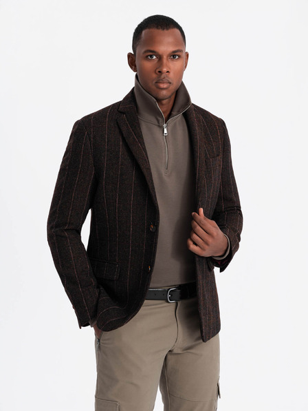 Ombre Clothing Jachetă structurată elegantă tricotată pentru bărbați Ombre Clothing
